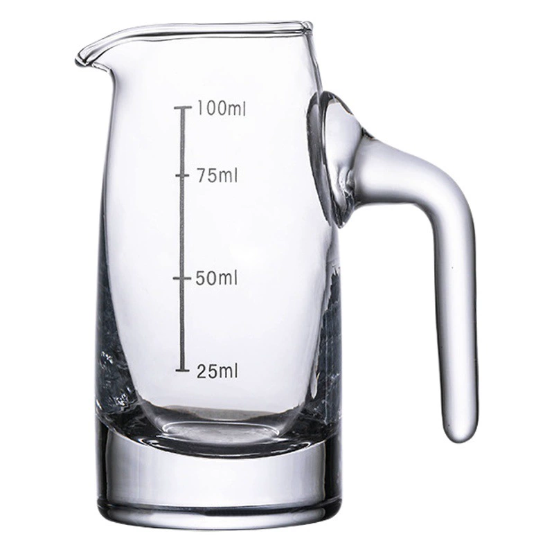 Бытовой стеклянный диспенсер для ликера с ручкой Ложка для вина Диспенсер для вина с весами Ярмарка Кубок для отелей