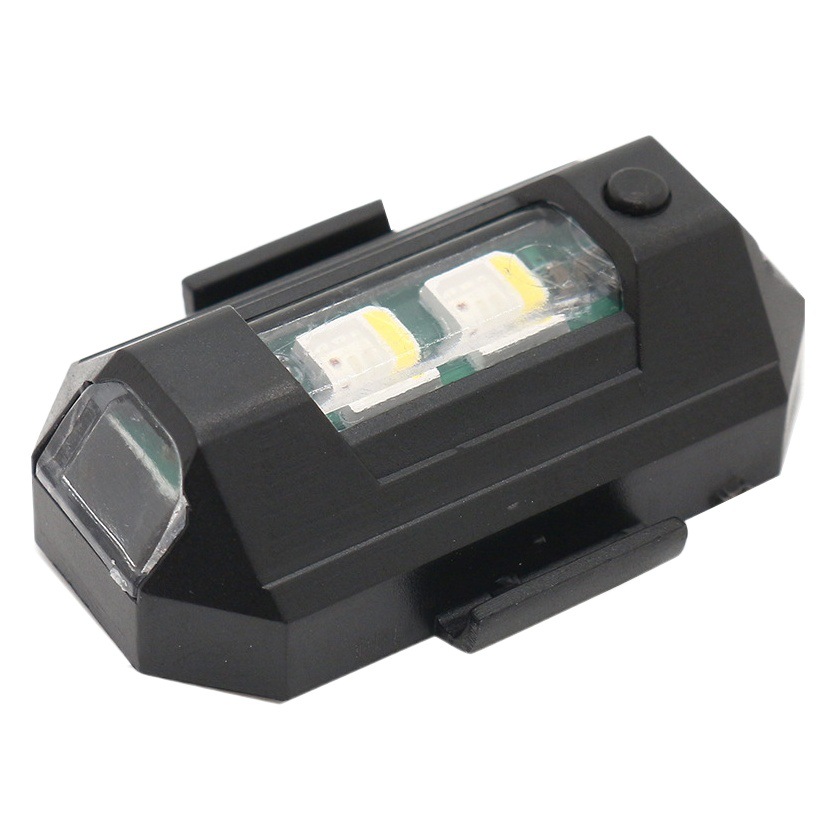 Luz eléctrica luz trasera de bicicleta de montaña luz de advertencia intermitente motocicleta de siete colores motocicleta modificada Luz de avión luz intermitente roja y azul