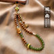 Mu spoon exquisite mobile phone chain chalcedony sandalwood mobile phone pendant lucky bag wrist anti-lost pendant national style vintage