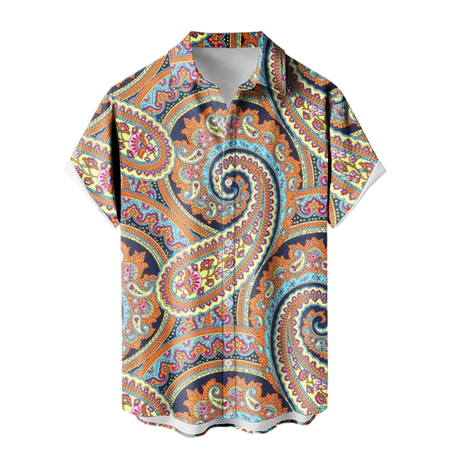 2024 venta caliente para hombres nueva camisa de manga corta Hawaii Holiday Series Camisa casual de todo fósforo con estampado 3D para hombres