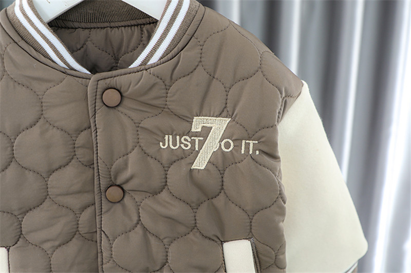 Boys' Winter Thickened Set New Plush Clip Casual Cotton Baseball Suit Cartoon Two Piece Baby Children's Wear_voghion.com