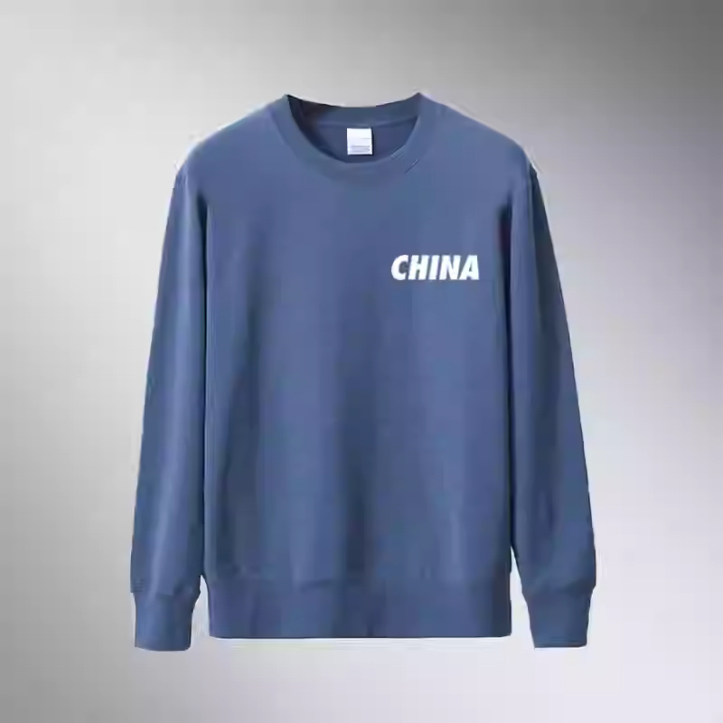 스몰 CHINA 블루 [벨벳 없는 라운드넥]