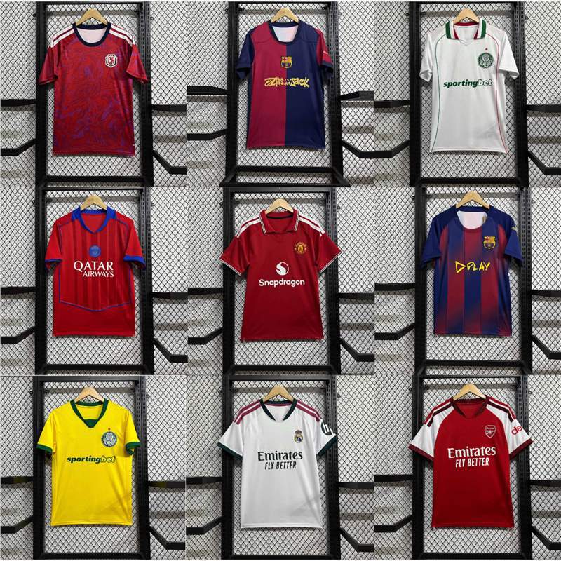 High-quality new hot-selling football jerseys Real Madrid Barcelona Paris short-sleeve league club fan edition High-quality new hot-selling football jerseys Real Madrid Barcelona Paris short-sleeve league club fan edition