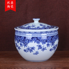 景德镇陶瓷工艺品 批发青花家用储物罐 杂粮罐 糖罐家居陶瓷用品