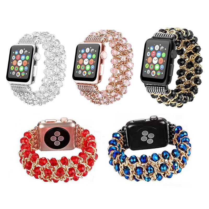 24 New Model Suitable for Apple Watch Strap Iwatch98765421 Chain Pearl Applewatch Homemade Wristband