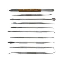 双头雕蜡刀雕刻刀掏底牙调树指刀技蜡修整起版刀五金蜡版专业工具