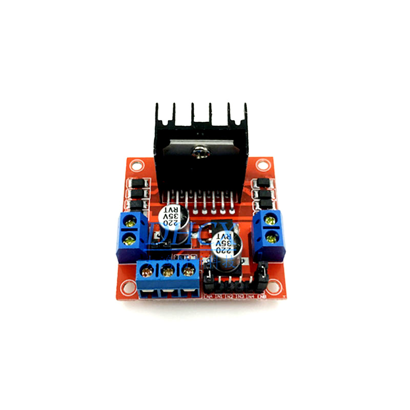 L298N电机驱动板模块 直流步进电机马达智能车机器人配件