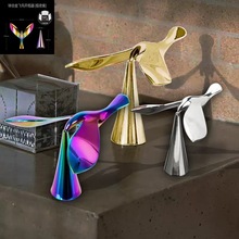 飞鸟开瓶器多功能锌合金啤酒开盖器创意不倒翁平衡鸟金属开批发