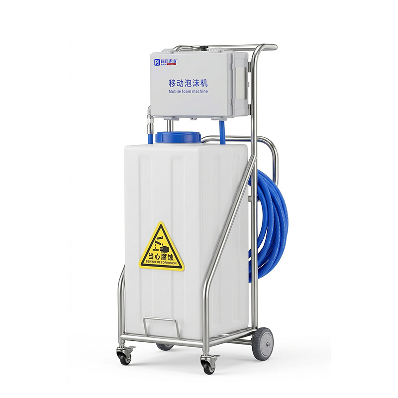 Equipo de limpieza de espuma móvil carro de espuma equipo de limpieza de fábrica de alimentos máquina de limpieza de espuma de contaminación de aceite
