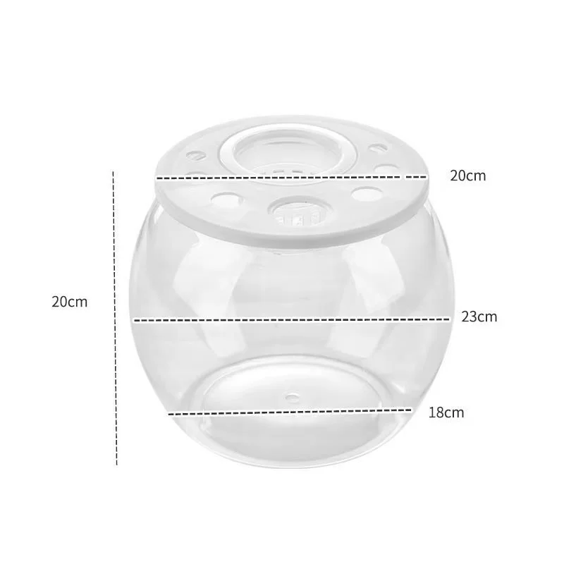 Plastic turtle breeding cylinder micro -landscape hood living room transparent lid lizard lizard climbing cylinder