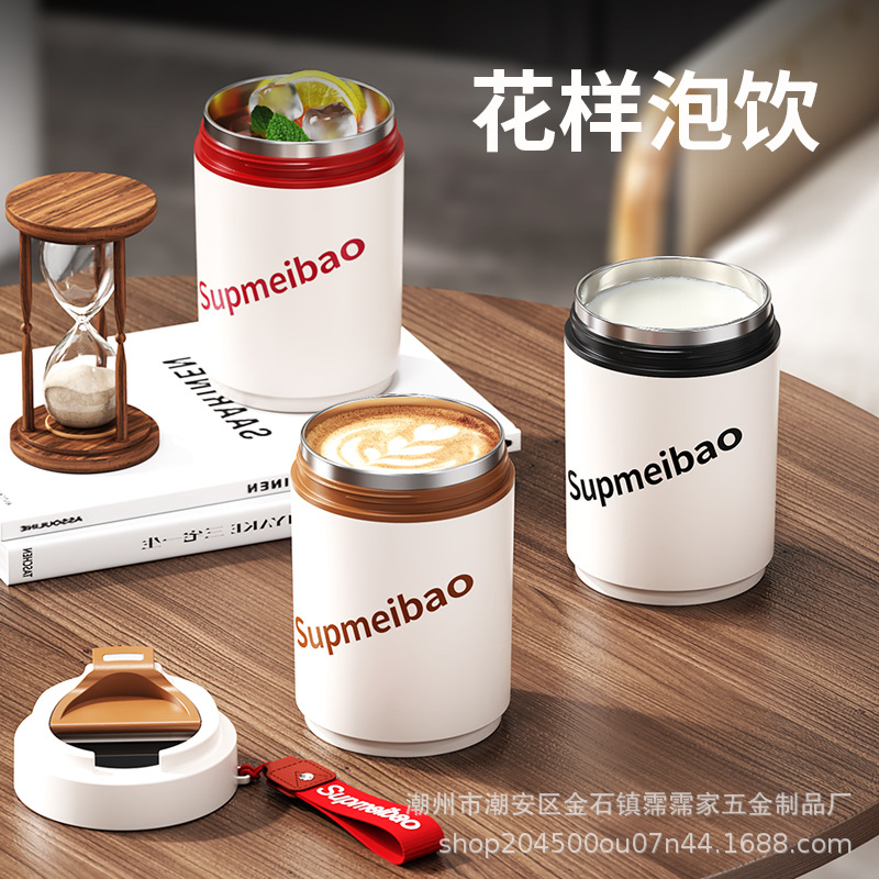 Taza de plástico con revestimiento 304 Taza de café con pantalla de temperatura inteligente de alto valor para oficina Taza de agua portátil para automóvil Taza de mano