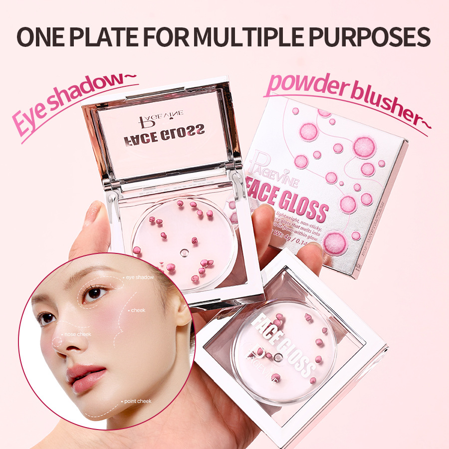 Transfronterizo PAGE VINE de alta calidad cosméticos duraderos impermeables antiperspirantes veganos faciales brillantes bacterias bandeja de blush