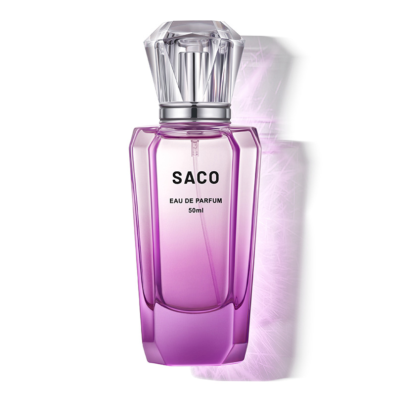 Nuevo producto SACO fragancia compañero de toda la vida rosa de medianoche fragancia para mujeres fresca, fragancia natural duradera, fragancia ligera, un cabello