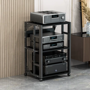 Multi-Layer Amplifier Rack for Home Use, Adjustable Spacing, Mobile Amplifier Stand, Hifi Cabinet, Speaker Audio Stand