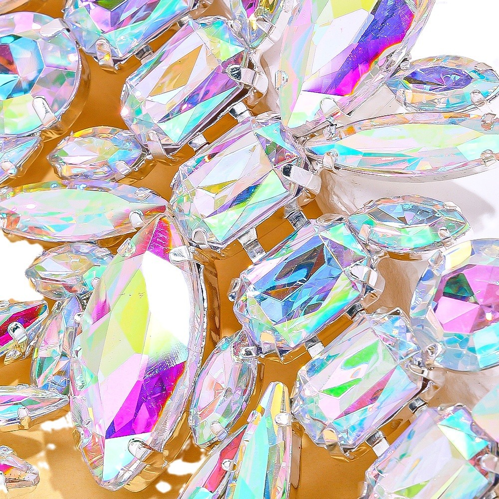 AliExpress nuevo traje de joyería de alto grado collar exagerado pendientes en forma de flor accesorios de pasarela Conjunto de joyas