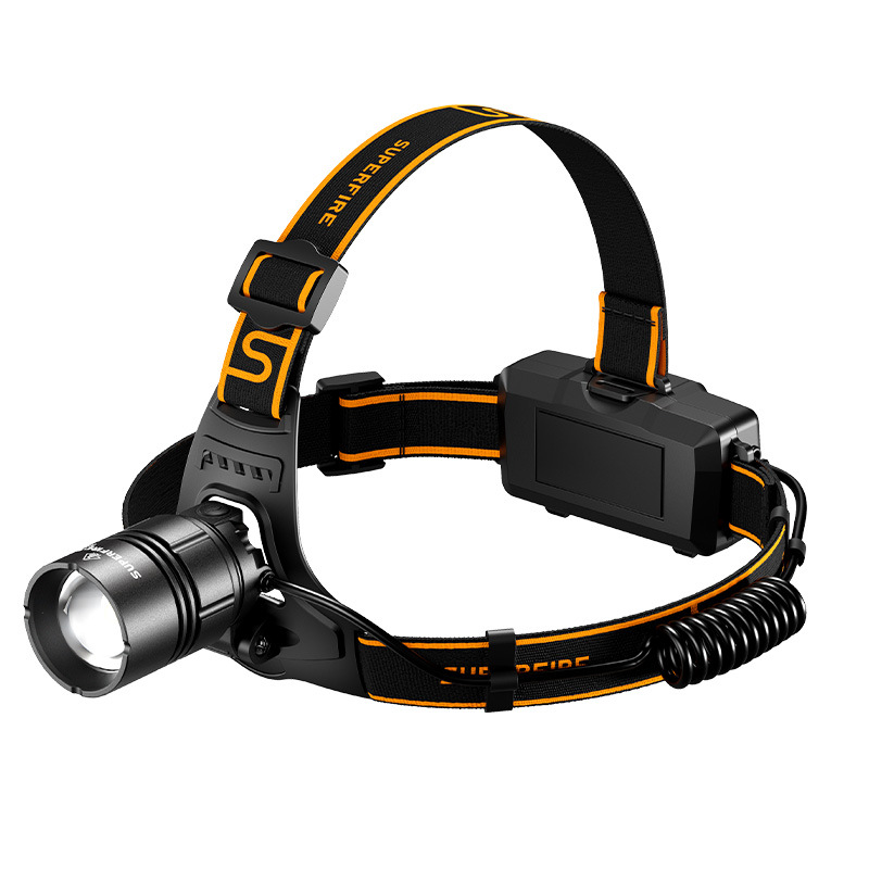 Shenhuo transfronterizo HL08 Nuevo 20W faro de iluminación al aire libre fuerte luz de Carga giratoria enfoque LED faro al por mayor