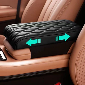 Four Seasons universal car armrest box heightening pad car memory foam armrest box pad central armrest box heightening pad