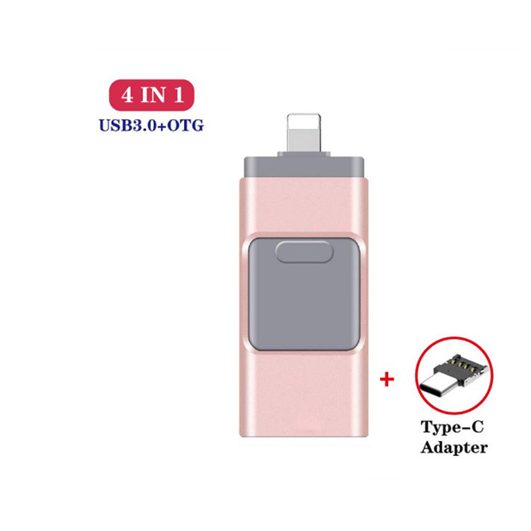 Disco flash del usb del teléfono móvil tres-en-un disco flash del usb para el ordenador androide 1t del iPhone de la manzana