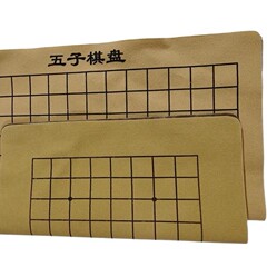 中国チェス囲碁バックギャモンボード布革フランネル模造革 19 ウェイ折りたたみ両面特大チェスボード紙送料無料