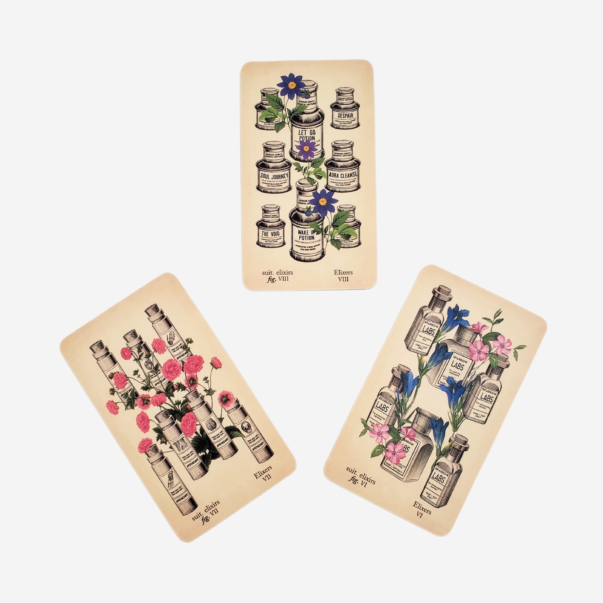 The Antique Anatomy Tarot Deck - Classic Divination Party Game_voghion.com