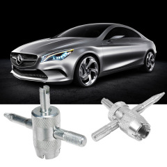 四合一五金工具自動車タイヤ修理工具バルブコアドライバーレンチ部品工具セット