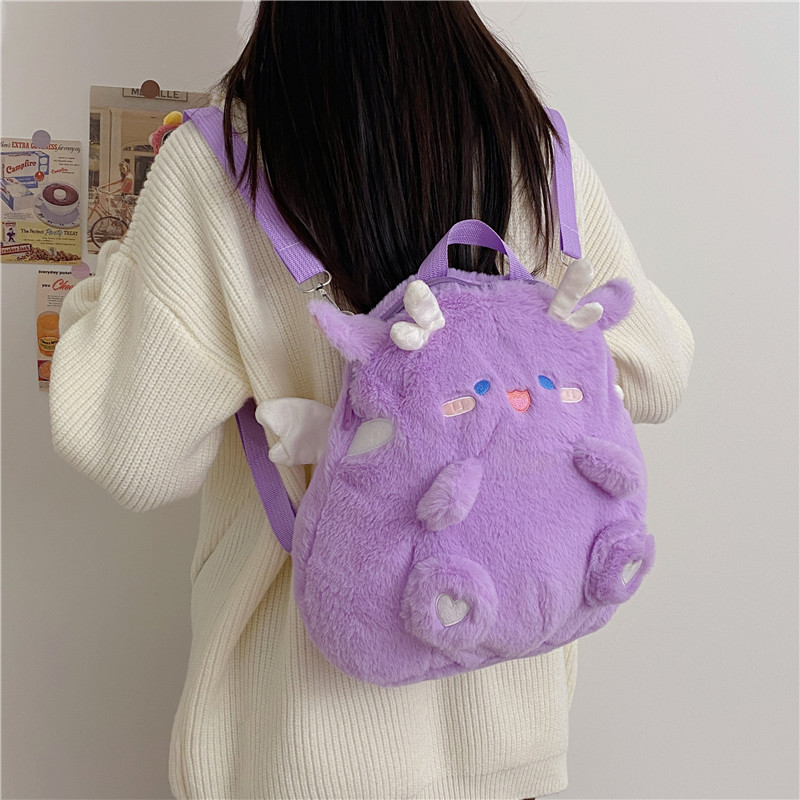 Cute plush cartoon backpack