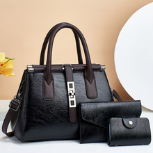 E 83802 Color-block three-piece tote bag ײɫ���������ذ���