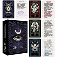 Кросс-бордерный новый продукт SHE IS: набор карт для духовного исцеления, 52 карты для медитации и осознанности, готовый склад от производителя