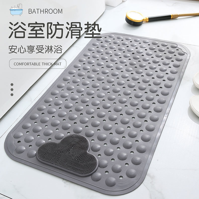 Yunduo Massage Bathroom Non-Slip Mat Household Floor Mat with Suction Cup Leaking Hole Bath Mat New Style Dropshipping