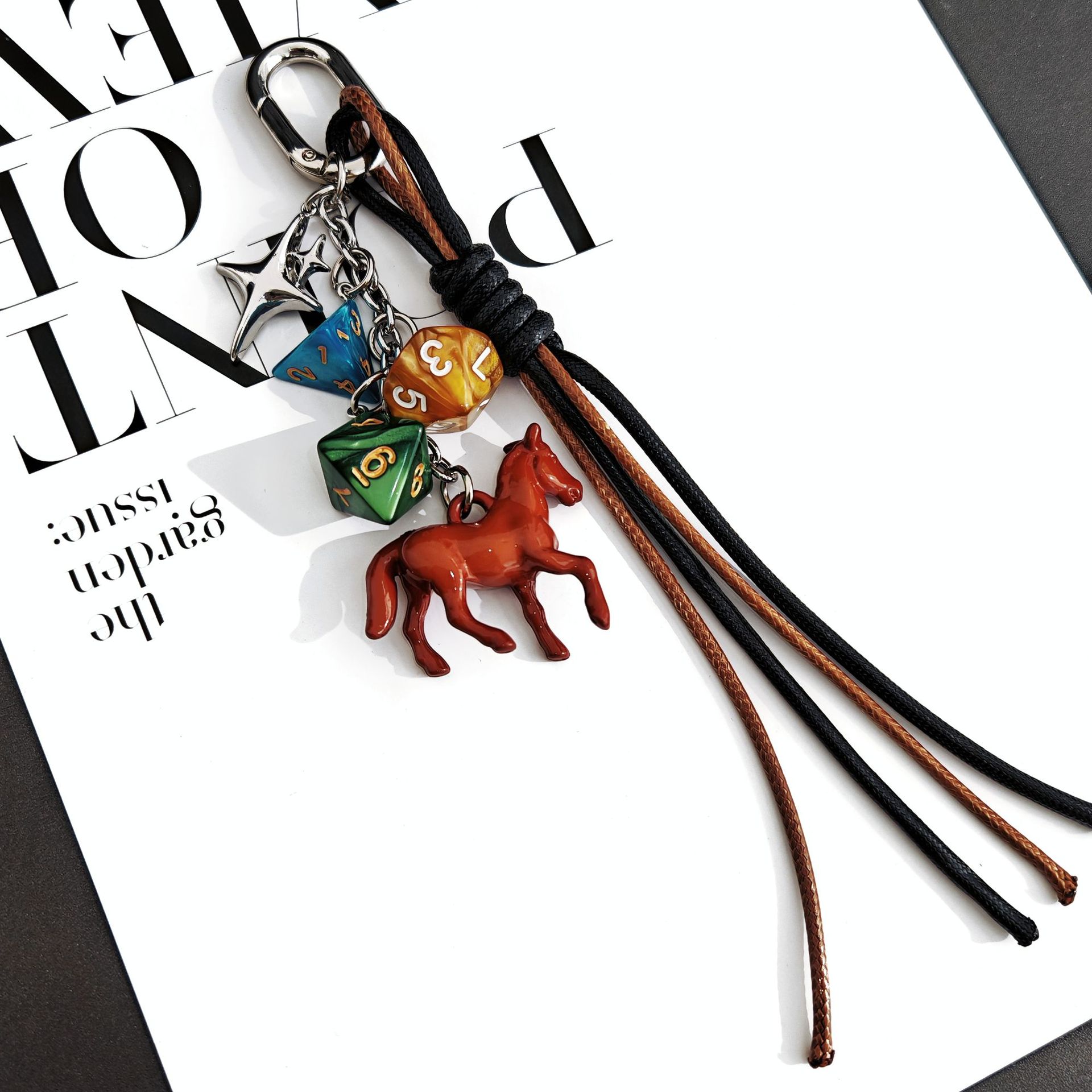 1 Piece Alloy Resin Star Horse Bag Charms display picture 8