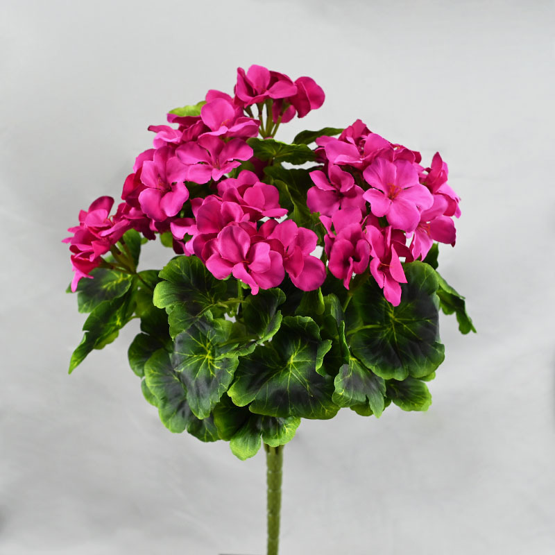 Flor al por mayor imitación colorida colcha 9 Begonia flor de seda decoración de la mesa de comedor hortenida flores falsas