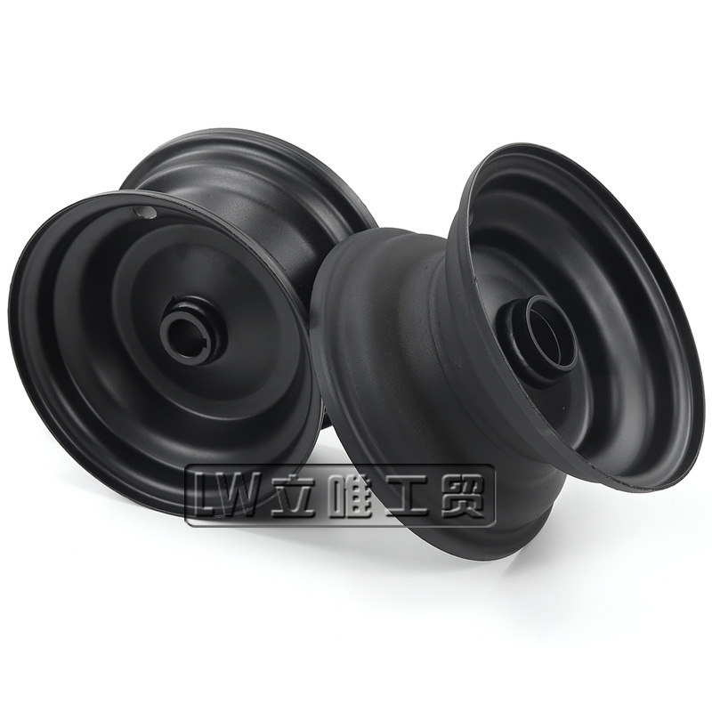 卡丁车沙滩车四轮车6寸前后铁轮毂轮圈匹配轮胎4.10-6 13x5.00-6