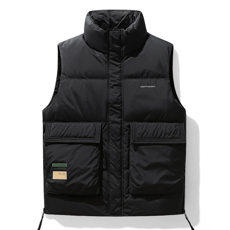 Зимний пуховик мужской без рукавов