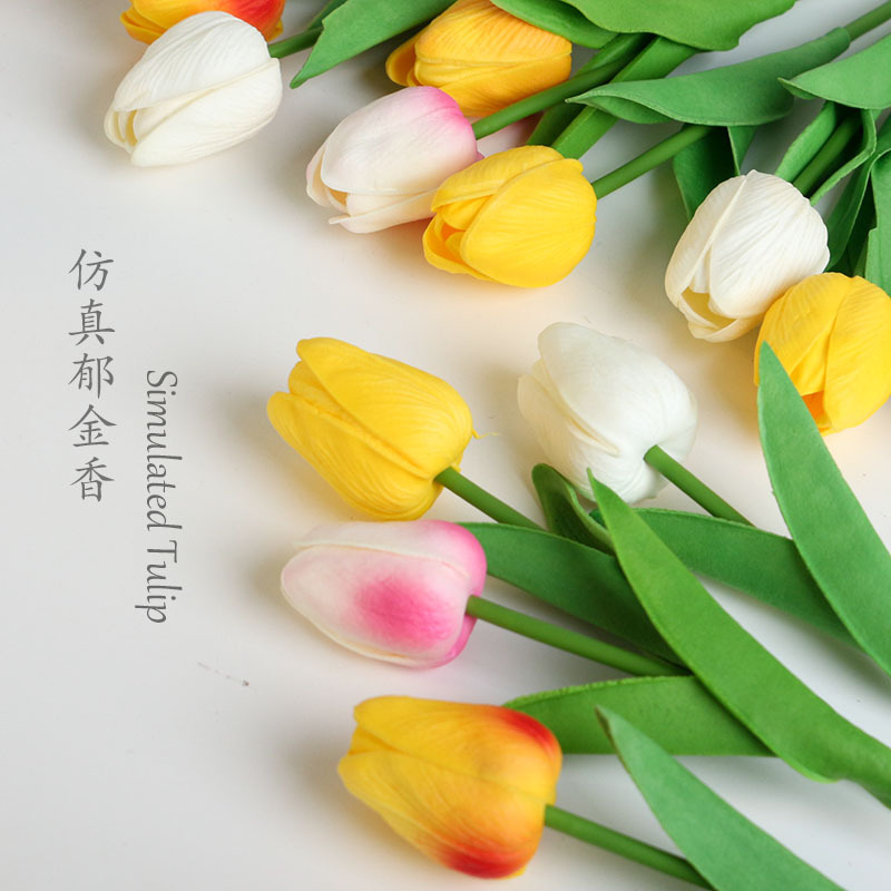 INS flor artificial tulipán flor falsa foto accesorios decoración del hogar Decoración ornamento belleza fotografía tiro fondo