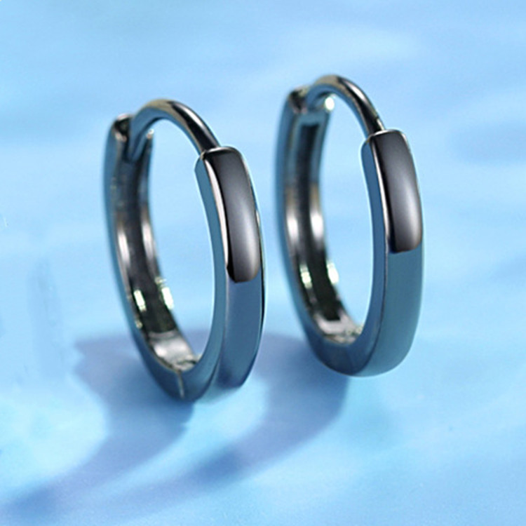 10mm 귀걸이 (블랙 골드)