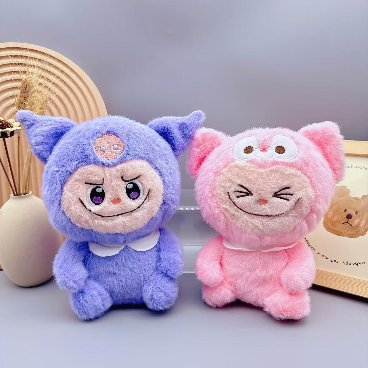 Foreign Trade Cross-Border Plush Toy New Claw Machine Doll 8inch Stuffed Animal Children's Activity Gift Bear Skin Shell