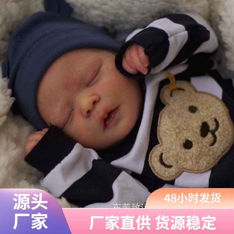 Muñecas pintadas de color, muñecas para bebés hechas a mano, 18 pulgadas pesadas, muñecas de juguetes blandas en stock