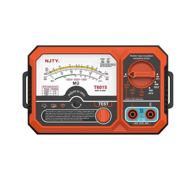 外贸版指针兆欧表T6015测量100/500/1000V/2000MΩ/AC500V|undefined