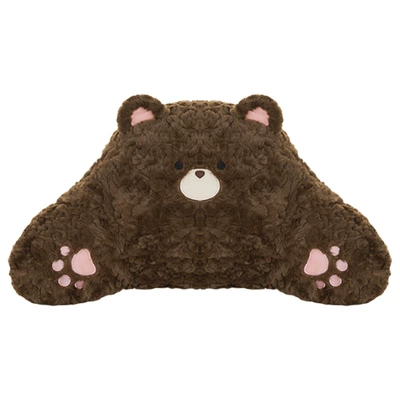 Winter Plush Cute Car | Seat cushion, seat cover - rabbit-fur-polished-bear-waist-with-dark-coffee