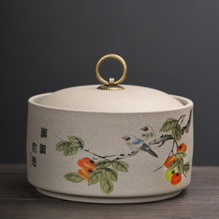 Everything goes well for stoneware tea cans sealed cans tea cans household ceramic cans storage cans tea storage cans