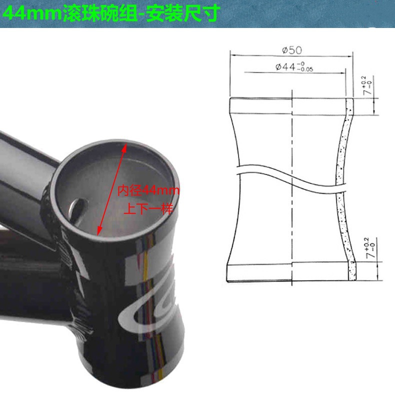 Mi.xim Simmo A41AC 44mm semi-oculto grupo de bolas de bolas de sellado grupo de bolas