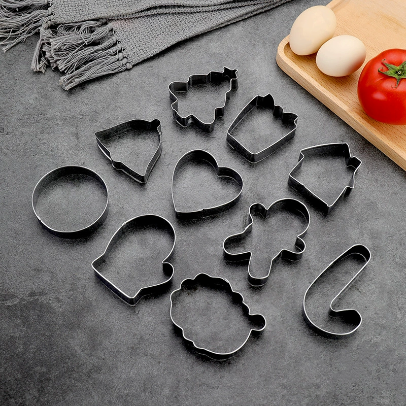 Остров форма для печенья из нержавеющей стали домашняя выпечка Творческий DIY флип форма для конфет Рождественский элемент мусс круг