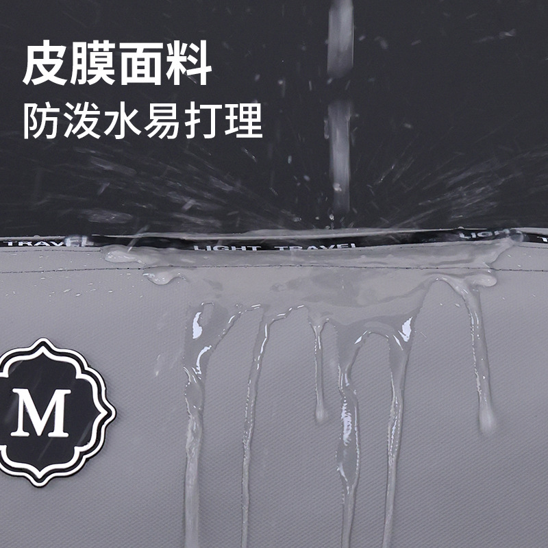 Nuevos productos de separación seca y húmeda película de cuero bolsa de higiene para hombres viaje de negocios bolsa de almacenamiento bolsa de maquillaje de alta calidad