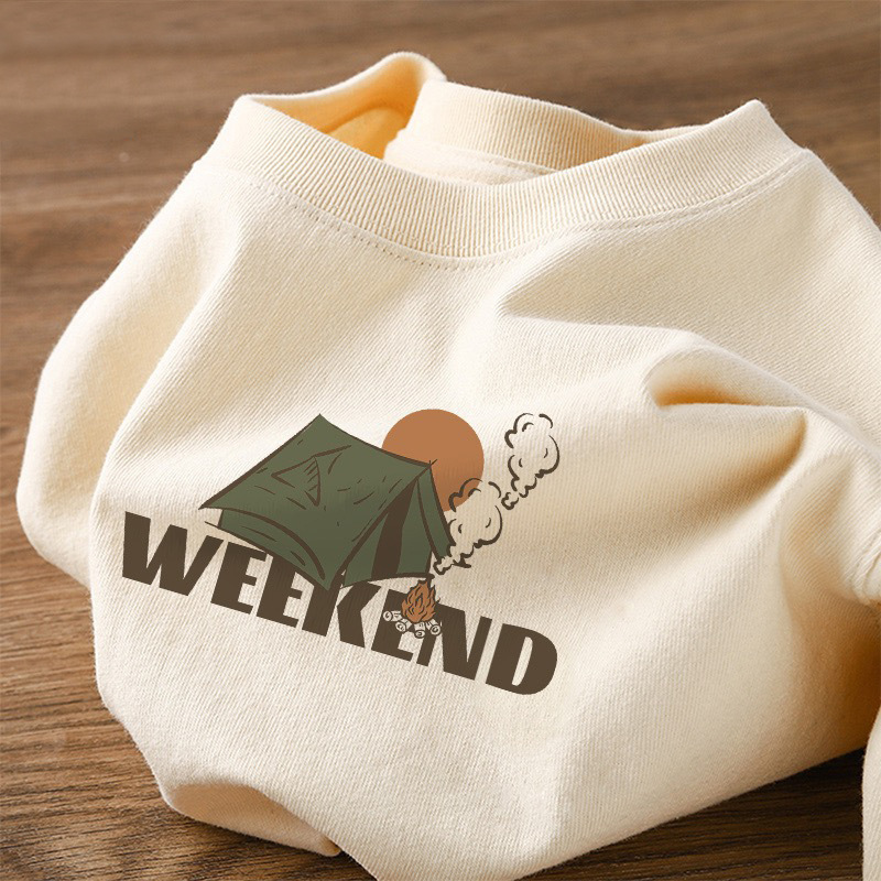 European apricot Short-sleeved T-shirt Women's Cotton 2025 New Summer Loose Slimming American Shoulder T-shirt Top Trendy