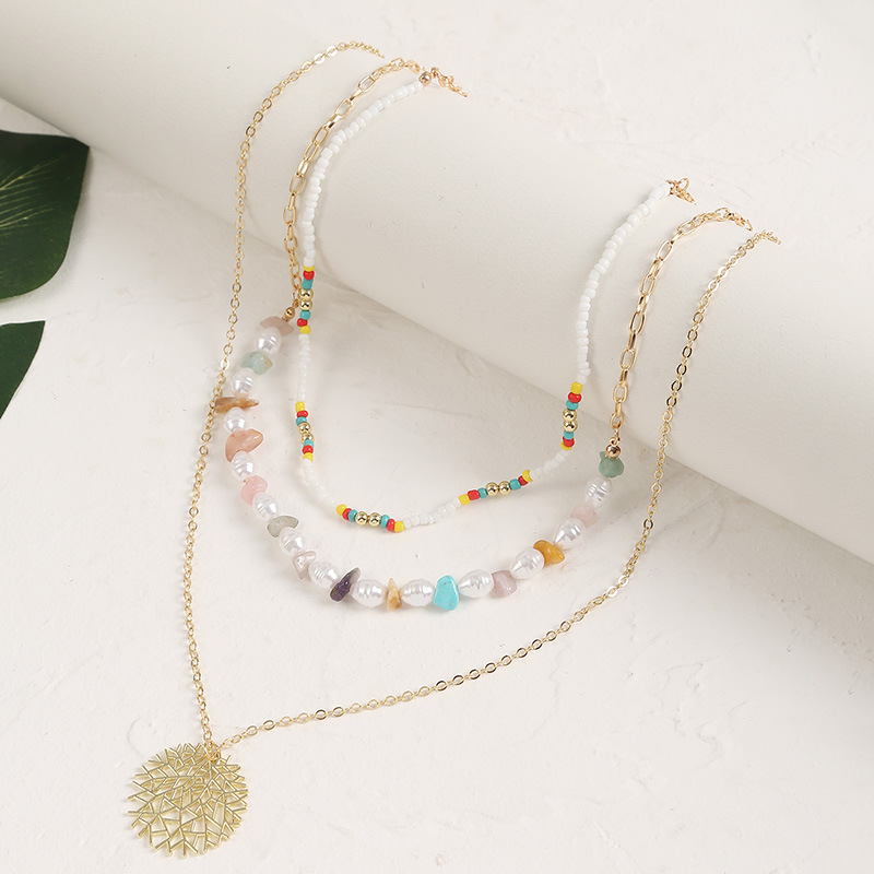 Wholesale Jewelry Beads Stone Branches Pendant Multilayer Necklace Nihaojewelry display picture 5