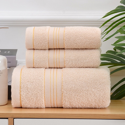 Wholesale pure cotton gold silk bath towel soft and absorbent household bathing couple adult beach bath towel hotel towel