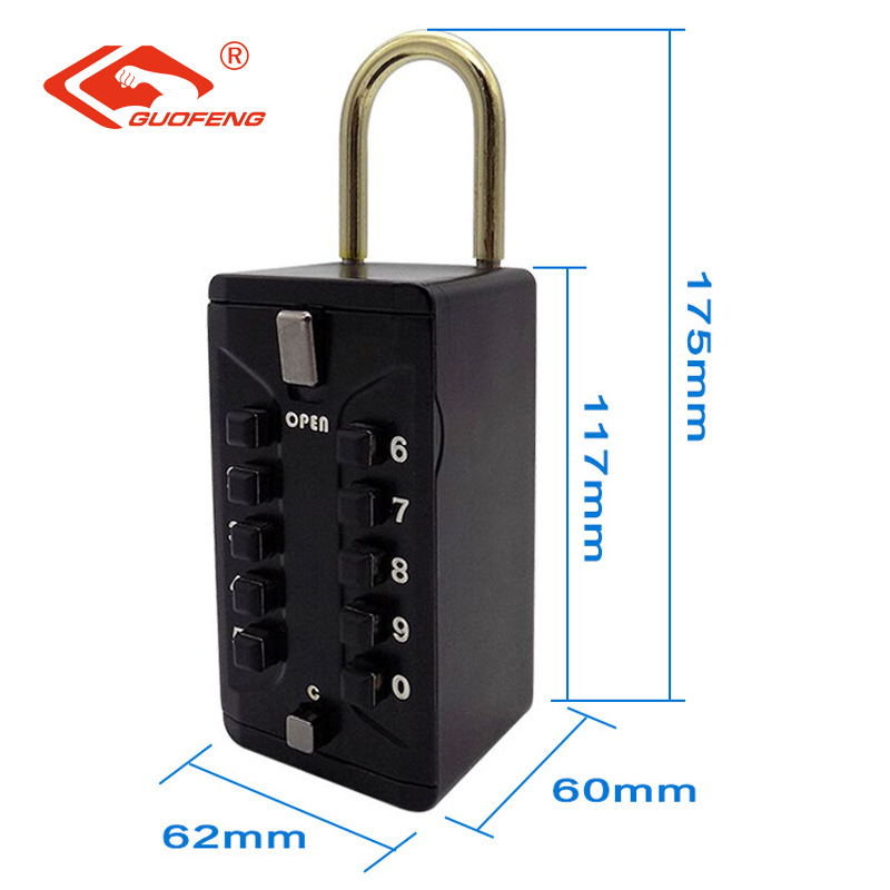 Decoración caja de llaves de contraseña llave interna almacenamiento de seguridad portátil caja de llaves de contraseña caja de llaves de puerta