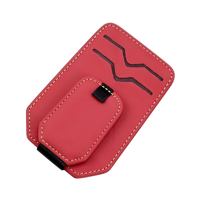 visor storage box car sunglasses – Car Glasses Clip/Bill Clip - red