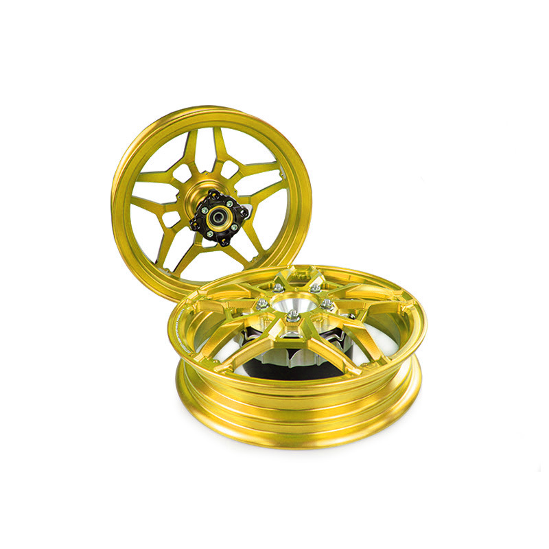 Suitable for Honda Giorno 125 Motorcycle Front and Rear Wheel Hubs Cnc Aluminum Alloy Thickened Wheel Rim Assembly Modification