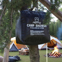 便携式露营用品淋浴袋40L太阳能沐浴袋户外洗澡水袋野营装备用品